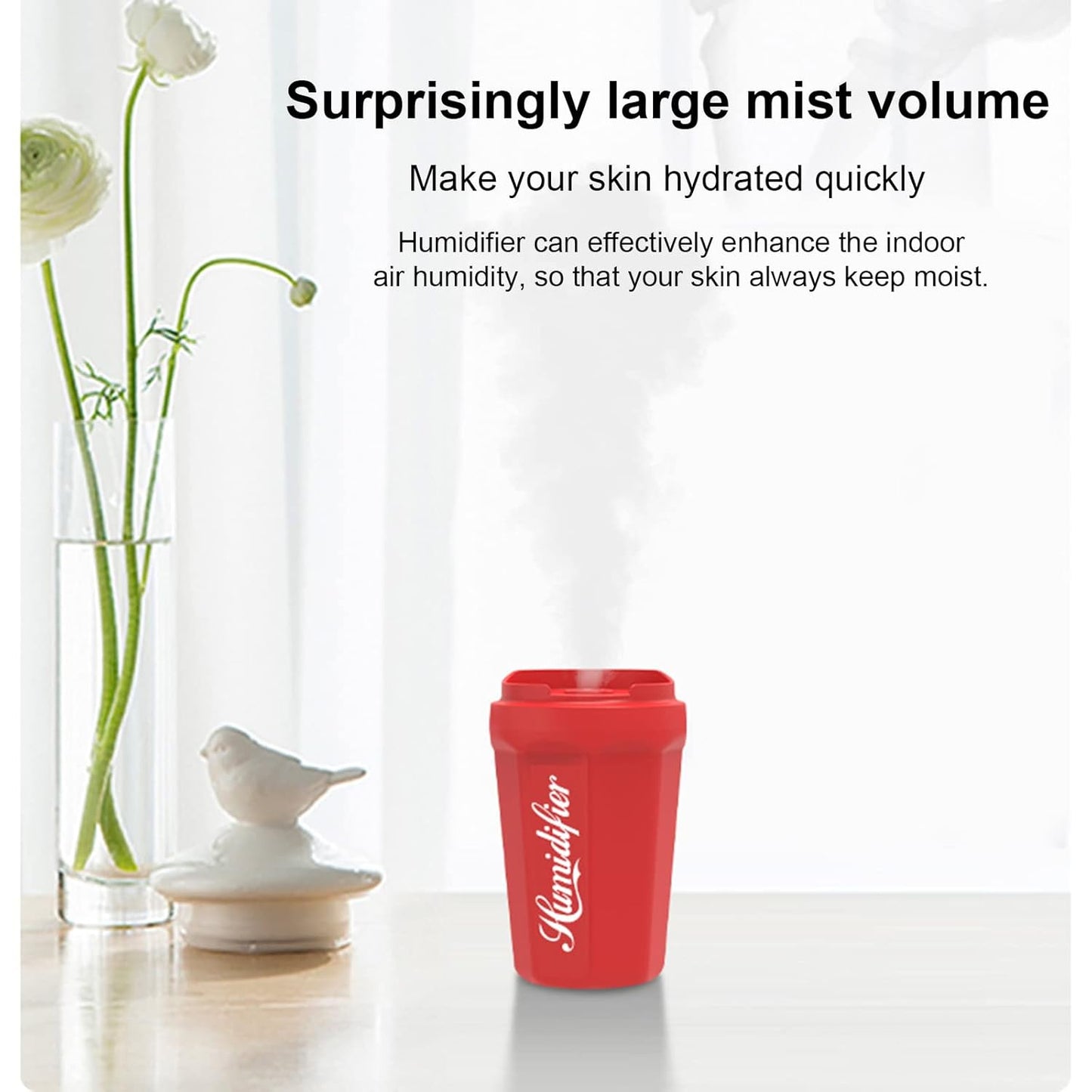 Coke Cup Humidifier Car Home USB Aroma Diffuser Summer Flame Air Coke Cup Cool Mist Bedroom Study Room Mini Humidifier (random color)