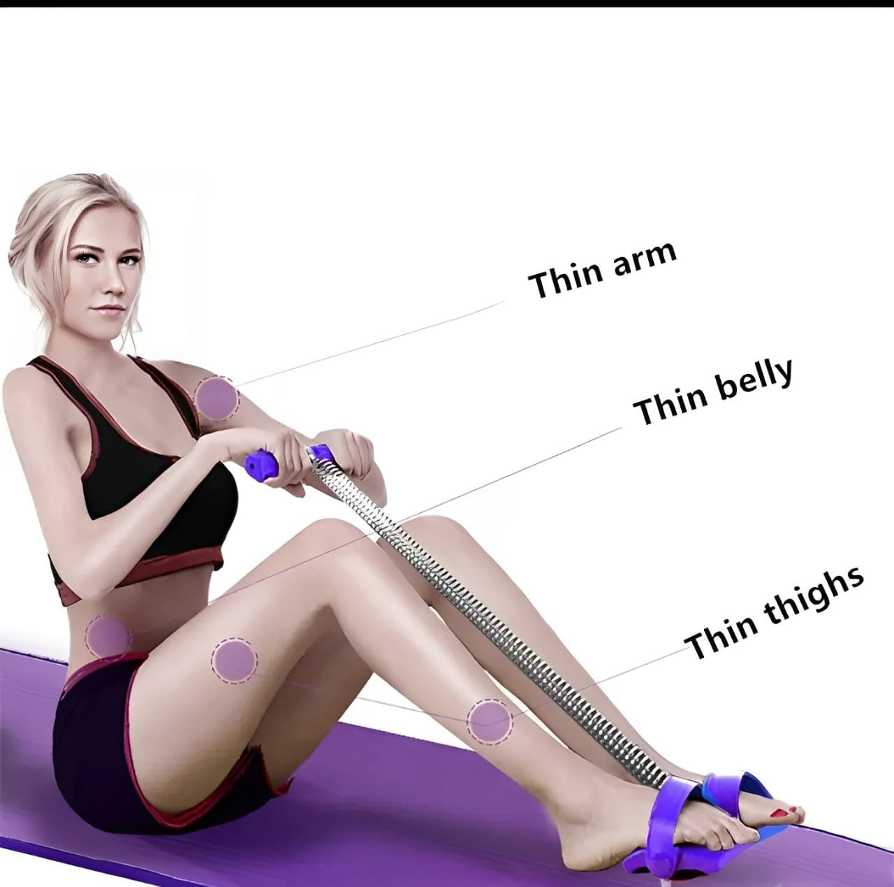 Tummy Trimmer Spring Bally Fat Burner | Home Gym Workout for Weight Loss (Single Spring)